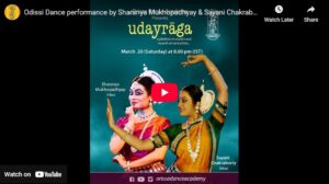 Odissi Dance performance by Sharanya Mukhopadhyay & Sayani Chakraborty in Udayaraag Dance Series.